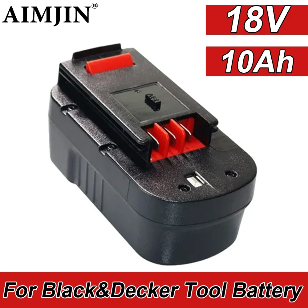 

18V 10Ah/10000mAh power tool battery suitable for Black&Decker 18V 1 wireless drill, chainsaw, wrench