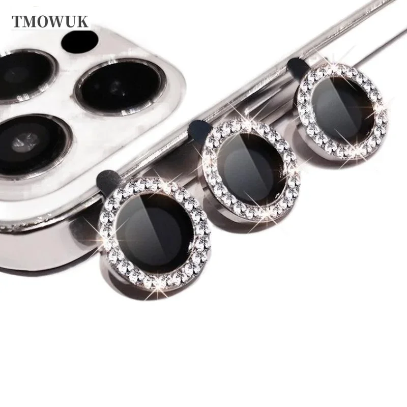 Para iPhone 16 15 14 Pro Max Plus 13 12 11 Pro Max Mini Protetor de lente brilhante para mulheres