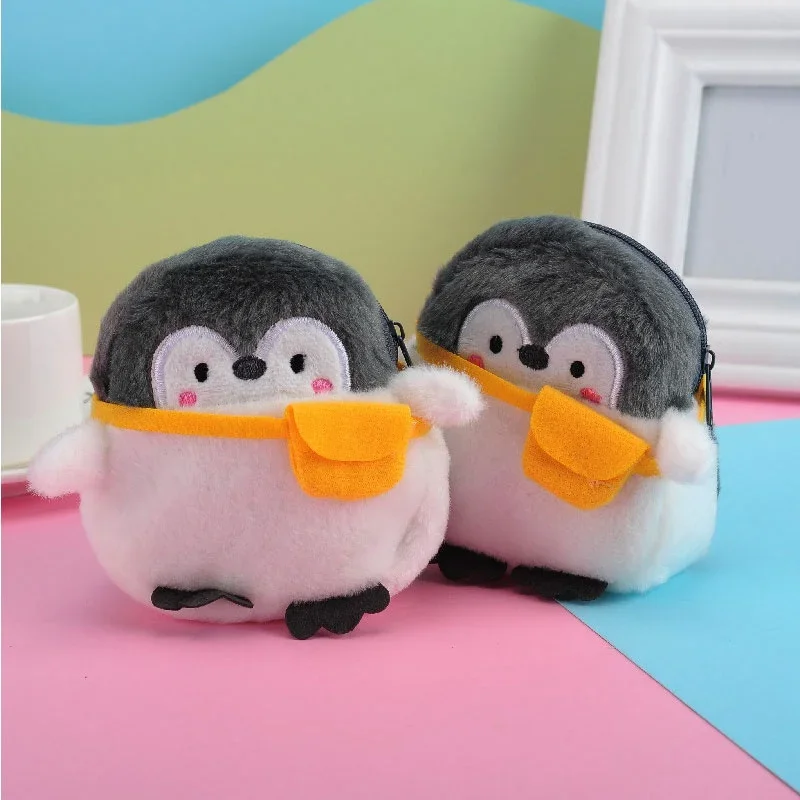 Soft Penguin Plush Little Penguin Kawaii Penguin Plush Wallet Coin Purse Girl Couple Valentine's Day Gift Wallets for Women