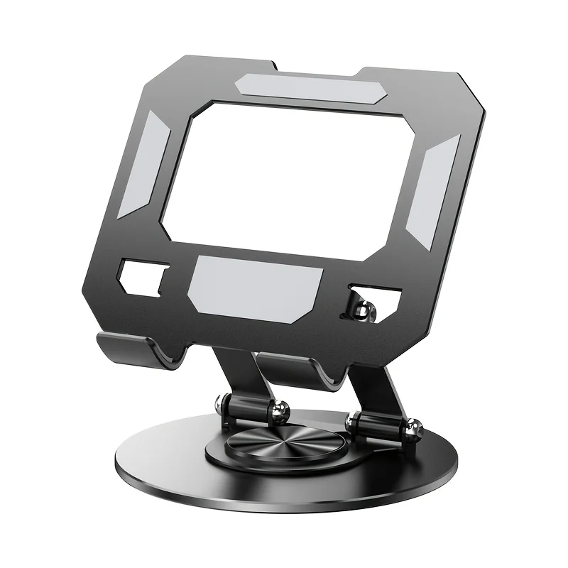 360°Rotating Tablet Stand Multi-Angle Adjustable Foldable Universal Desk Holder Support iPad Smartphone AntiSlip Desktop Bracket