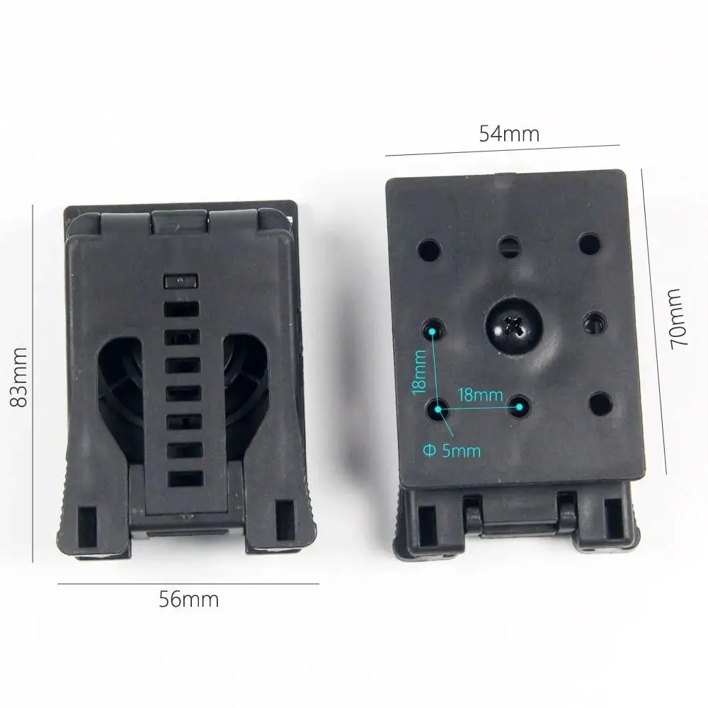 Clip da cintura grande Molle Rotazione di 360 gradi Fibbia a clip rapida in plastica a 8 marce Leggera con guaina per vite di montaggio Clip rapide