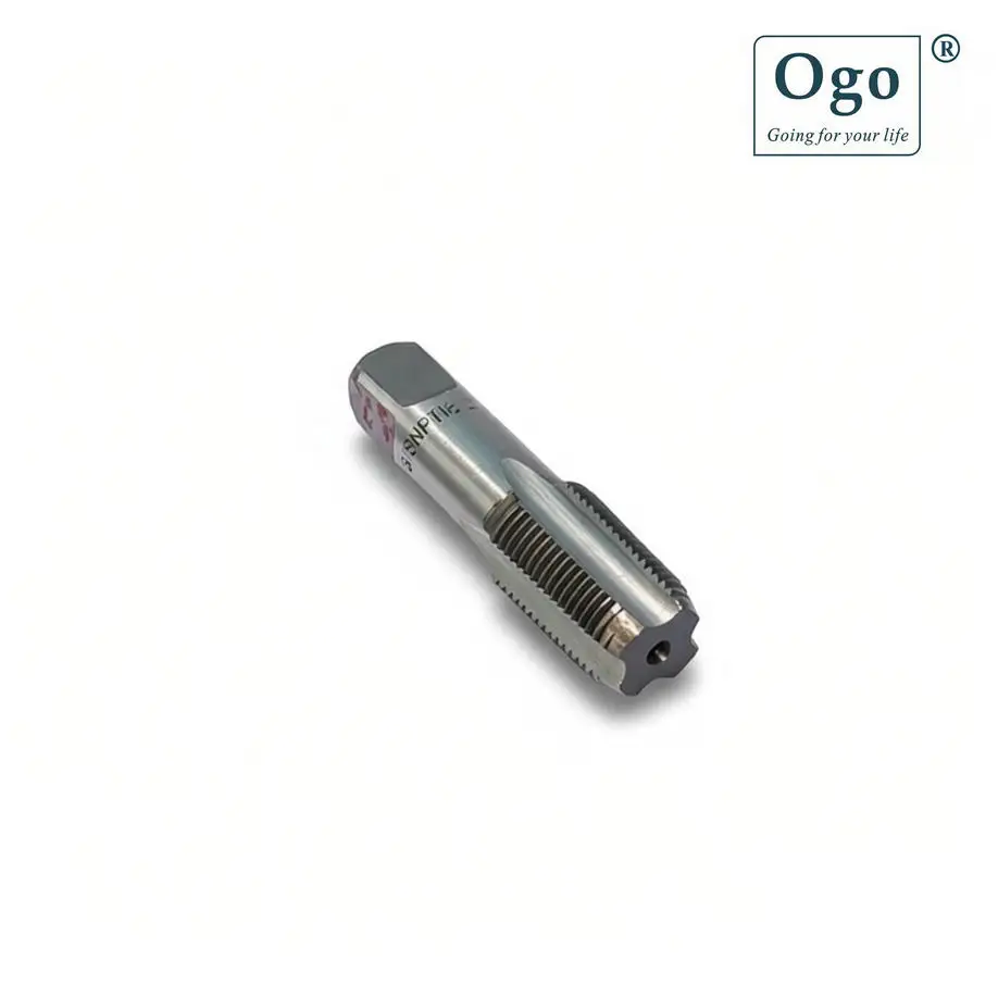 OGO 3/8 NPT Drill Tap - Hand Threading Tap Tool for Metal Plastic Stainless Steel - Size 3/8 NPT - Tools for Metalworking