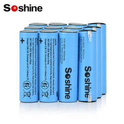 Soshine 18650 1800mAh Batteries with Welding Tabs 100% Original 3.2V 18650 LiFePo4 Rechargeable Battery for Charge 2000 Cycle