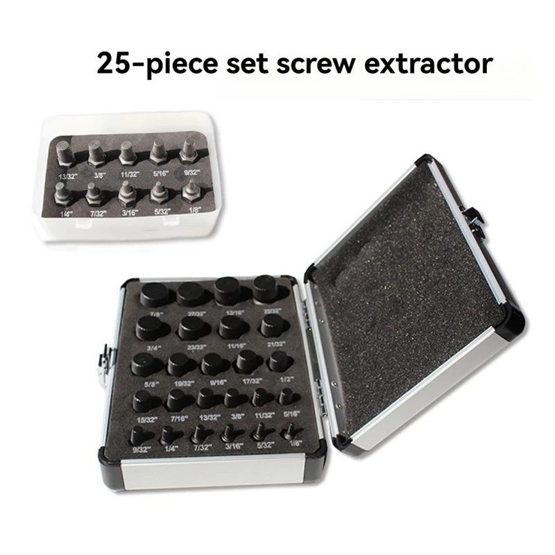 HOT! 25Pcs Screw Extractor Set Multi-Spline Bolt Extractor Set For Removing Stripped Rounded Damaged Broken Screws & Bolts
