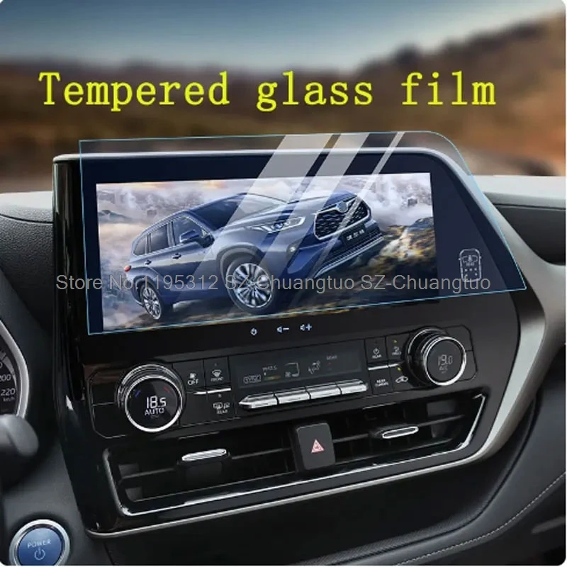 Tempered Glass Screen Protective Film For Toyota Highlander XU70 2022 2023 12.3inch Car gps Navigation Monitor anti-scratch film