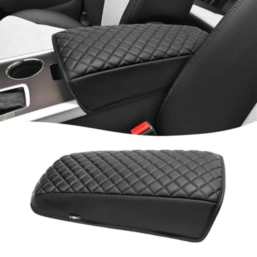 

Center Console Armrest Cover for 2011 2012 2013 2014 Durable Arm Rest Lid Cushion Pad Vinyl Leather Trim Anti-Scratch
