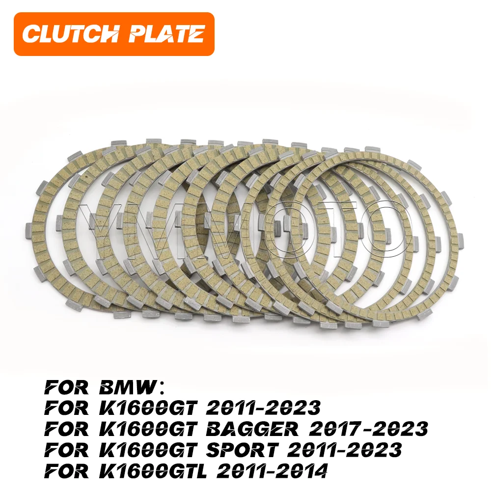 Motorcycle Clutch Friction Disc Steel Plate Kit For BMW K 1600 GT K1600GT K 1600GT Bagger Sport K1600GTL 2011-2023 Accessories