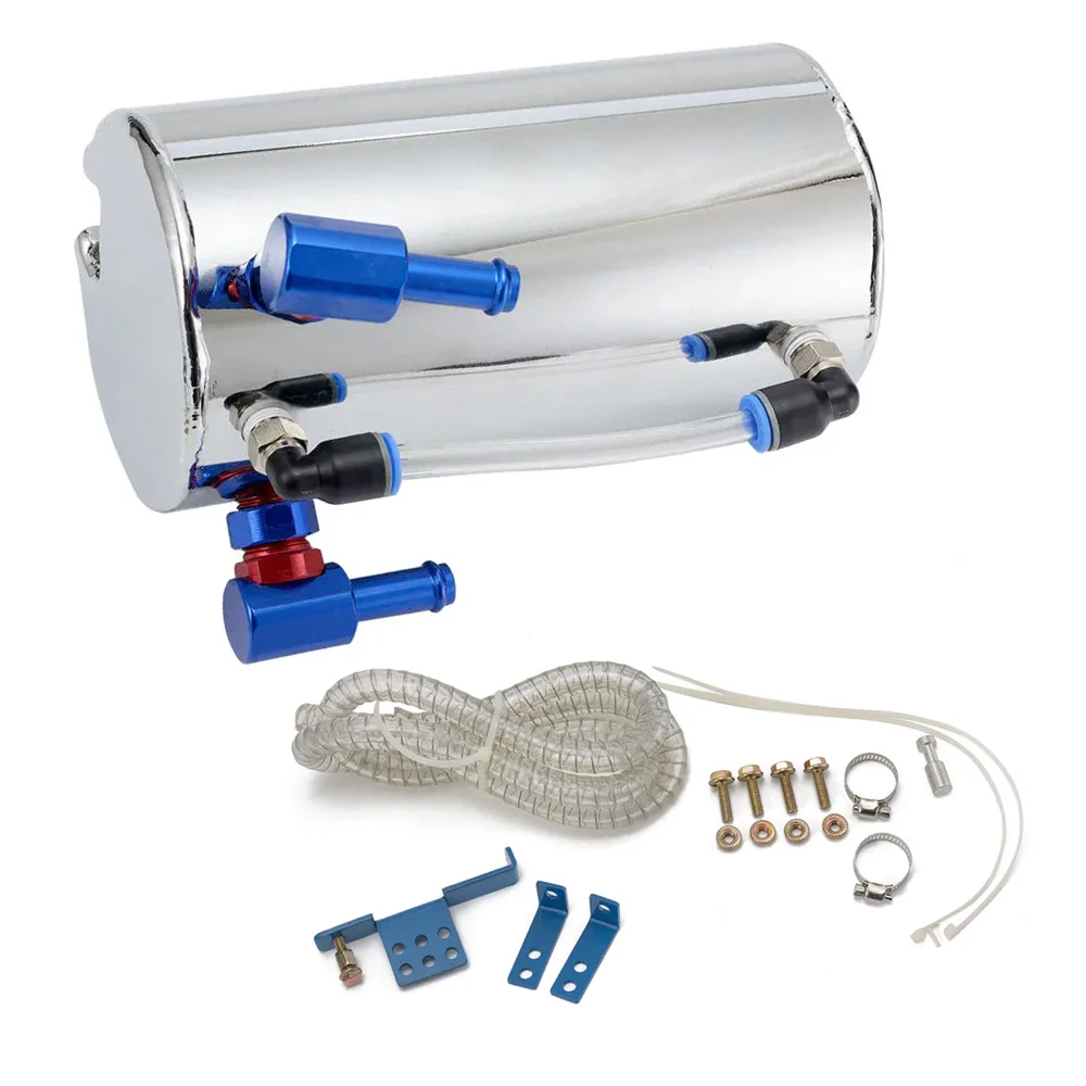 

Universal Car Oil Catch Can Tank 600ml Auto Engine Breather Tank Aluminum Alloy Radiator Overflow Fuel Tank Car Accessories