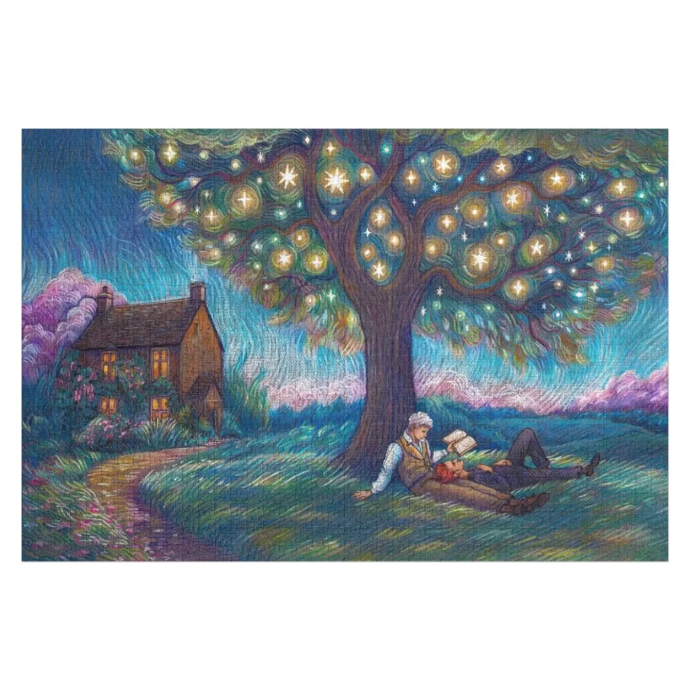 Starry Tree Jigsaw Puzzle With Personalized Photo Custom Gift Personalised Jigsaw Personalized Baby Toy Puzzle