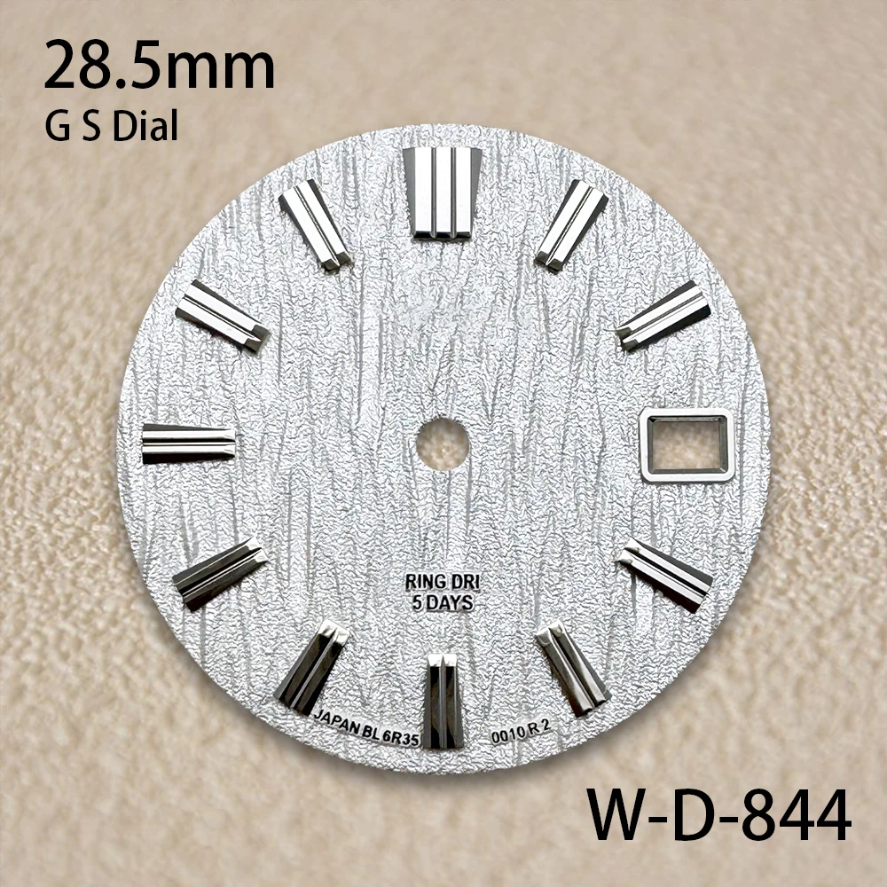 

28.5mm G S Logo 3D Bark Dial Fit NH35/NH36/7S/4R Japanese Automatic Movement High Quality Watch Modified Accessories