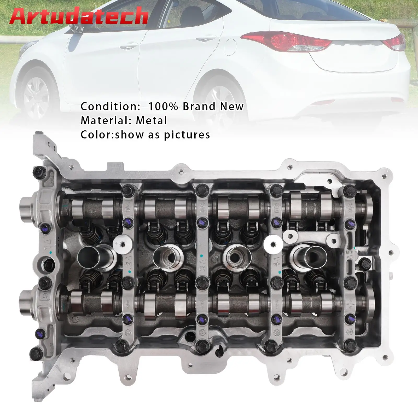 

Artudatech G4NB Cylinder Head Assembly For Hyundai i30 Elantra Mistra Kia Forte 1.8L 11-21 Car Accessories