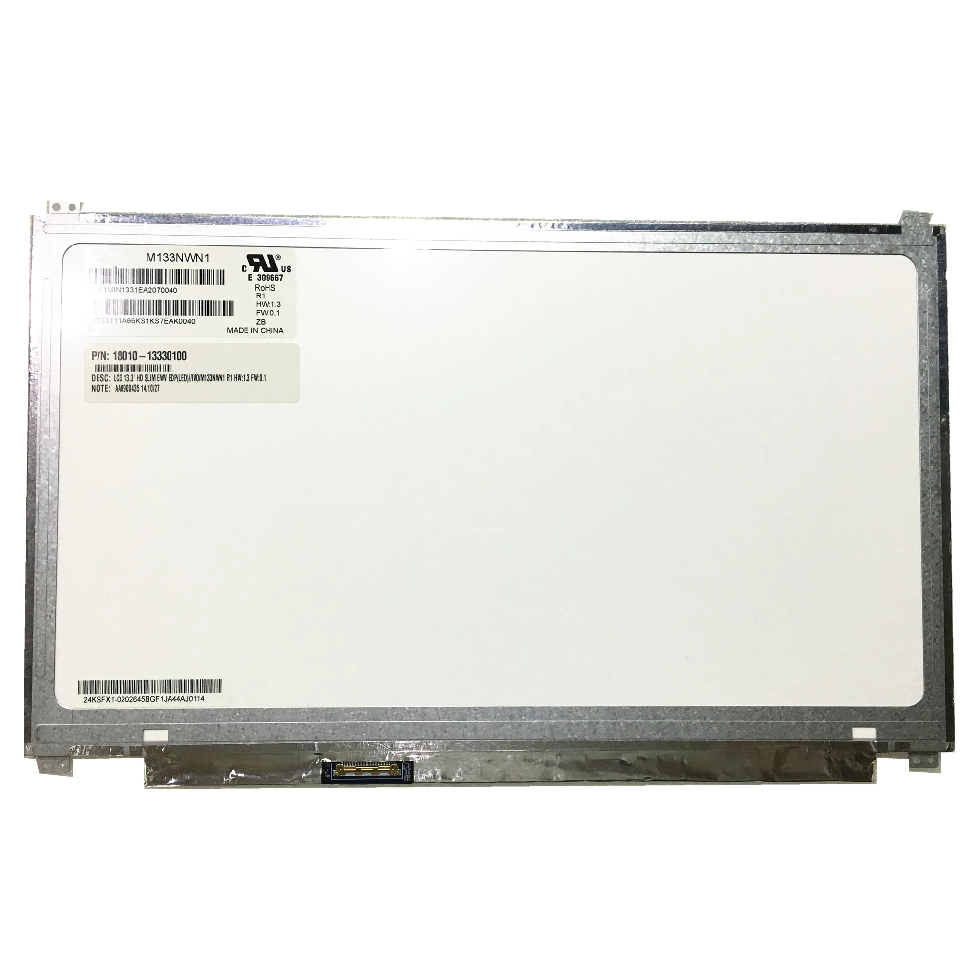 Imagem -01 - Tela Lcd para Laptop Asus Zenbook Ux32a M133nwn1 r1 1366*768 Edp 30 Pinos Ajuste