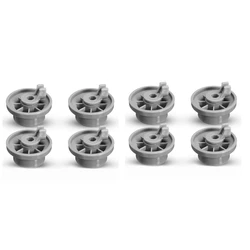 8X Dishwasher Lower Bottom Basket Wheels Compatible For Bosch Neff & Siemens 165314 Dishwasher Spare Parts Lower Rollers