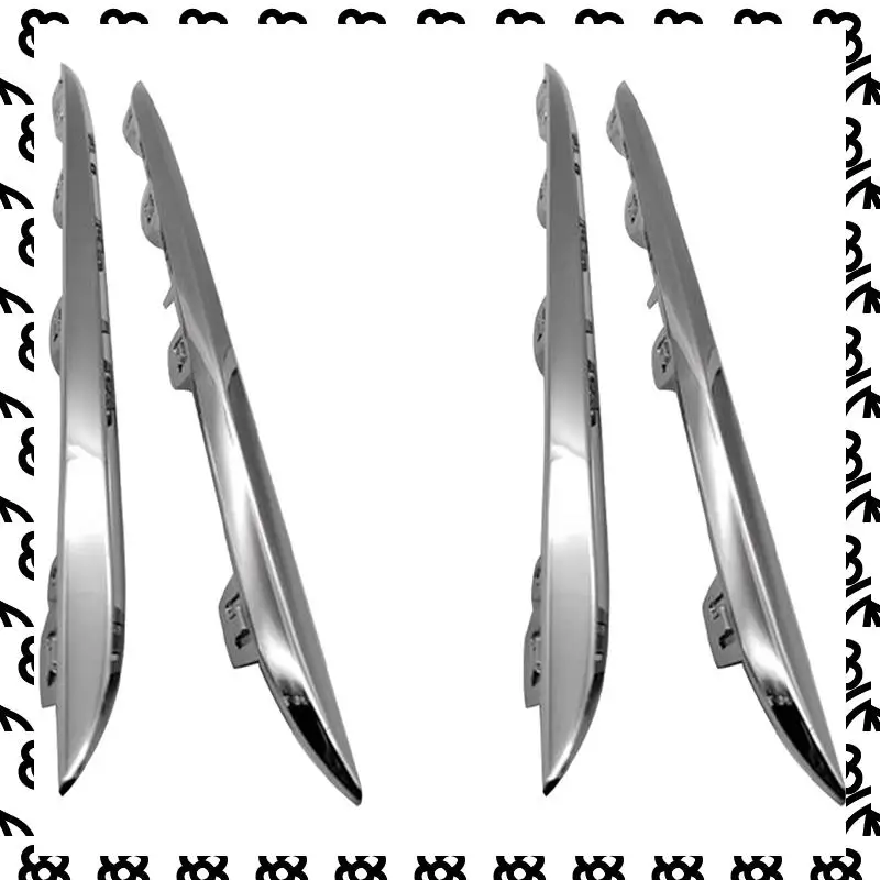 A07I 4X المصد الخلفي الشفاه سبويلر تقليم الكروم لمرسيدس بنز C-Class W205 C180 C200 C250 C63AMG A2058850521 A2058850621 #1