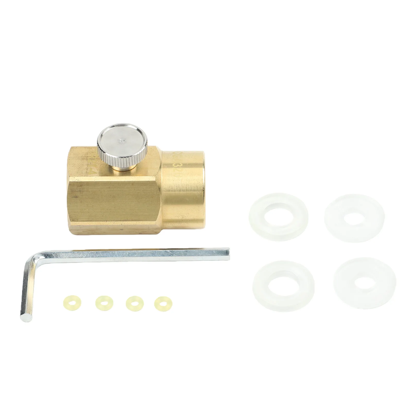 Gold Cylinder Refill Adapter Cylinder Adapter Bulk Cylinder Refill Compatible With CGA320 Easy To Use Adapter For SodaStream