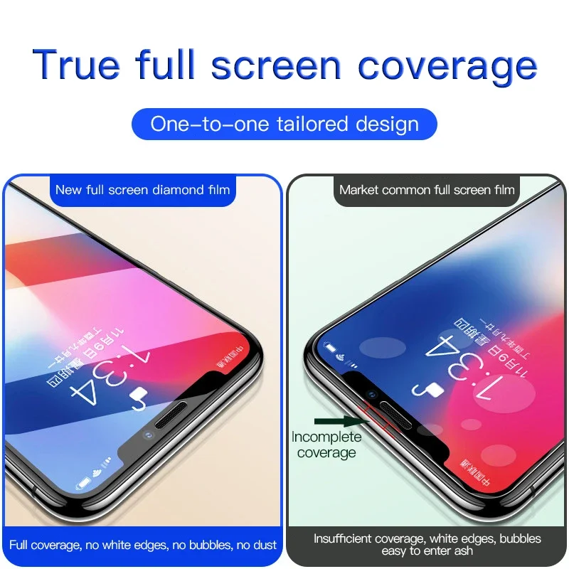 9D زجاج حماية كامل لابل آيفون 6 6S 7 8 Plus واقي للشاشة فيلم آيفون X XS ماكس XR 11 12 13 14 برو ماكس الزجاج