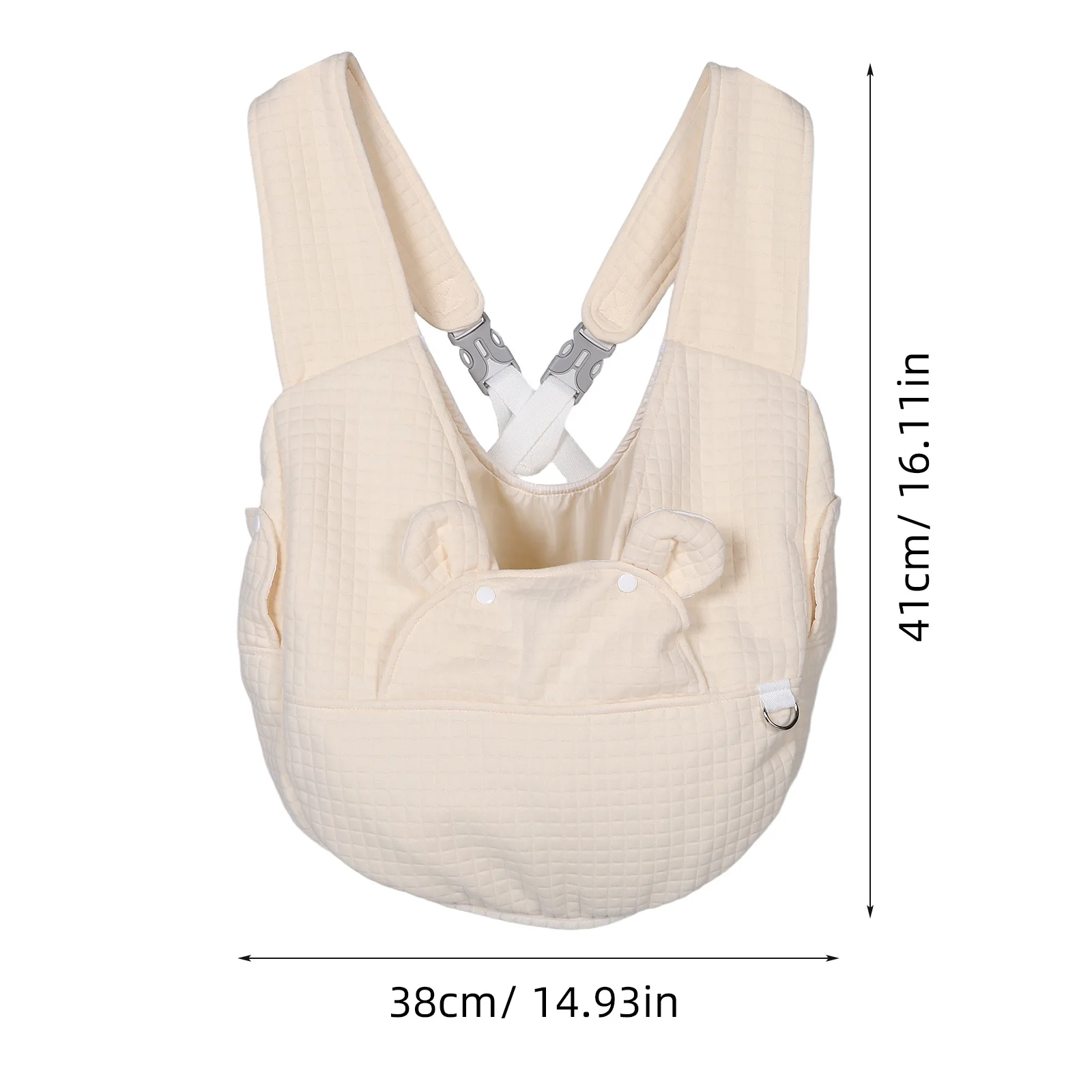 Pet Carrier Backpack Beige Front Cat Dog Small Medium Puppy Travel Backpack for Camping Hiking Small Animal Carrier Bag