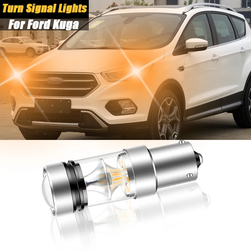 2pcs 12V Canbu BAU15S PY21W LED Turn Signal Lights Lamp No Hyper flash For Ford Kuga 2 2016 2017 2018 Ka 1996 1997 1998-2016