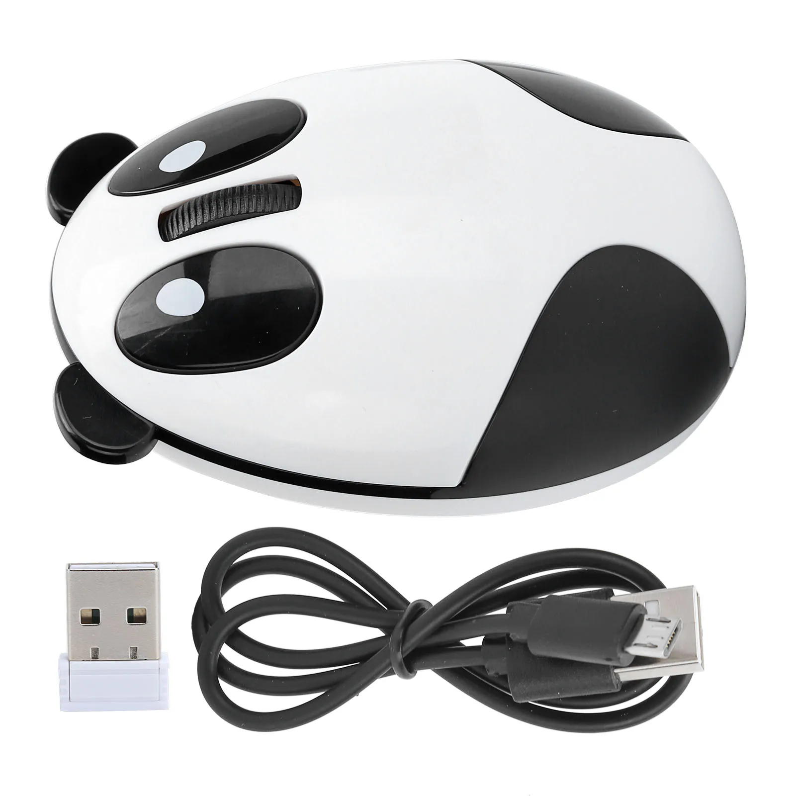 Universal Panda 2.4GHz Wireless Optical Mouse Slim Portable Computer Mouse for Win/OS X/Linux/Andriod/IOS Laptop PC High Control