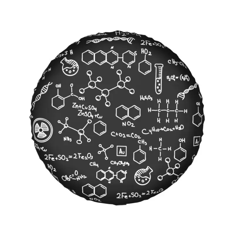 Science Chemistry Pattern Spare Wheel Cover for Jeep Hummer 4x4 SUV Custom Chemical Lab Tech Tire Protector 14