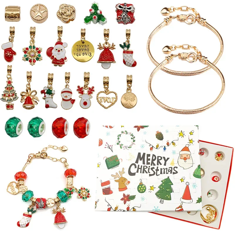 Advent Calendar Jewelry Christmas Countdown  Jewelry Set for Adult Women & Teen Girls Holiday Surprise Gift Xmas Gift For Girls