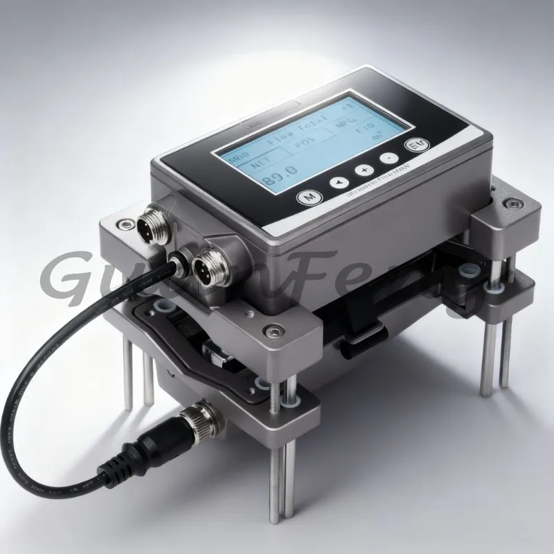 0°C~120°C Clamp-On Ultrasonic Water Flow Meter, Integrated External Mount Ultrasonic Flow Sensor