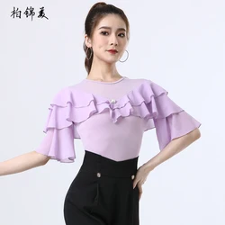 Modern Dance Top Women's New Waltz Dance Social Dance Training Dress Professional Latin Dance Performance Clothing