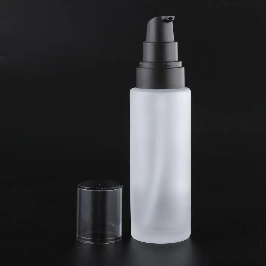 Makeup Dispenser Bottle Leakproof Screw Lid Glass Refillable Cream Container for Hand Cream Set