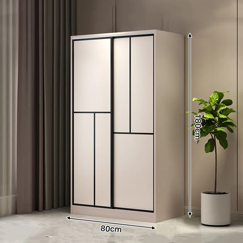 Nordic Minimalist Storage Closet Clothes Cupboard Space Saving Wearable Wardrobe Modern Partitions Armario Furniture For Room