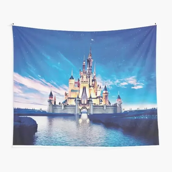 Princess Castel  Tapestry Printed Blanket Yoga Decor Hanging Mat Decoration Beautiful Living Bedroom Room Wall Home Colored