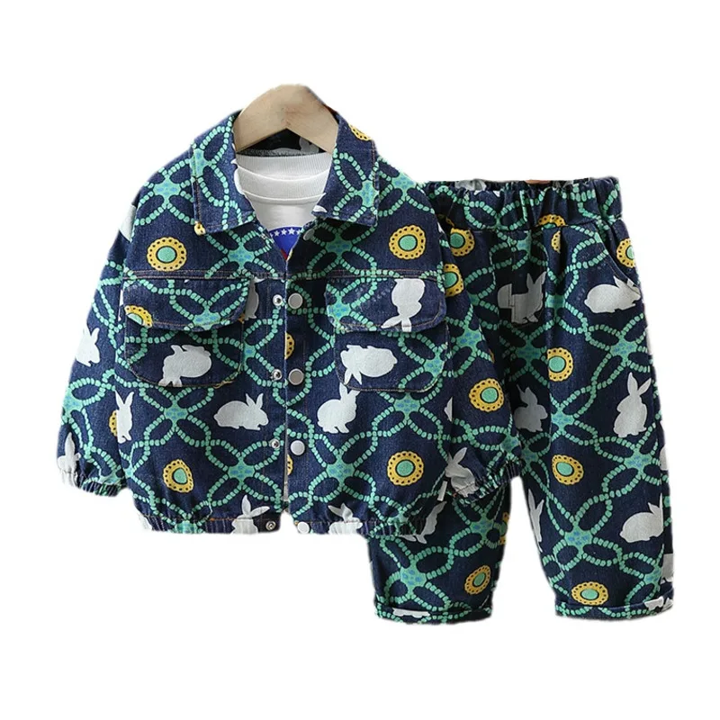 

New Spring Autumn Baby Girl Clothes Infant Boys Clothing Children Jacket T-Shirt Pants 3Pcs/Sets Toddler Costume Kids Tracksuits