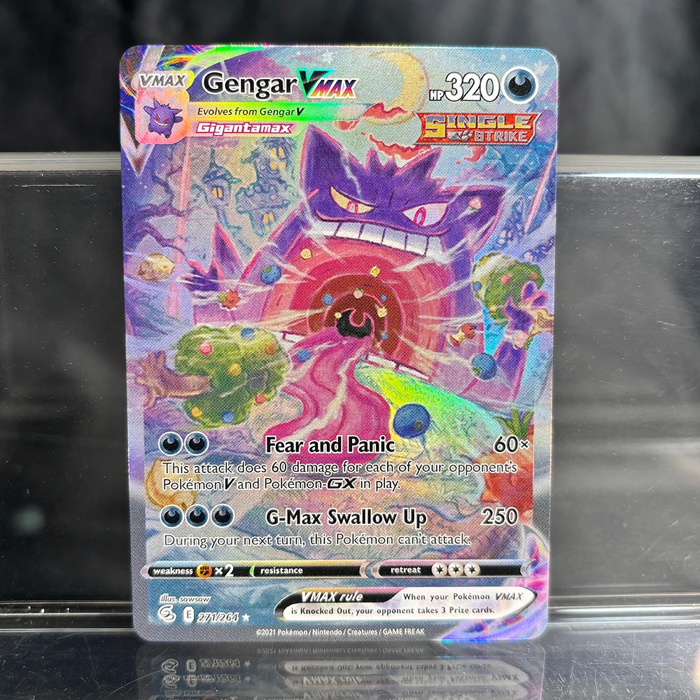 Holographic Game Trading Collection PTCG Proxy Cards Charizard Pikachu Mew EX Singl PKM Folienkarten Gengar VMAX Skyridge (SK)