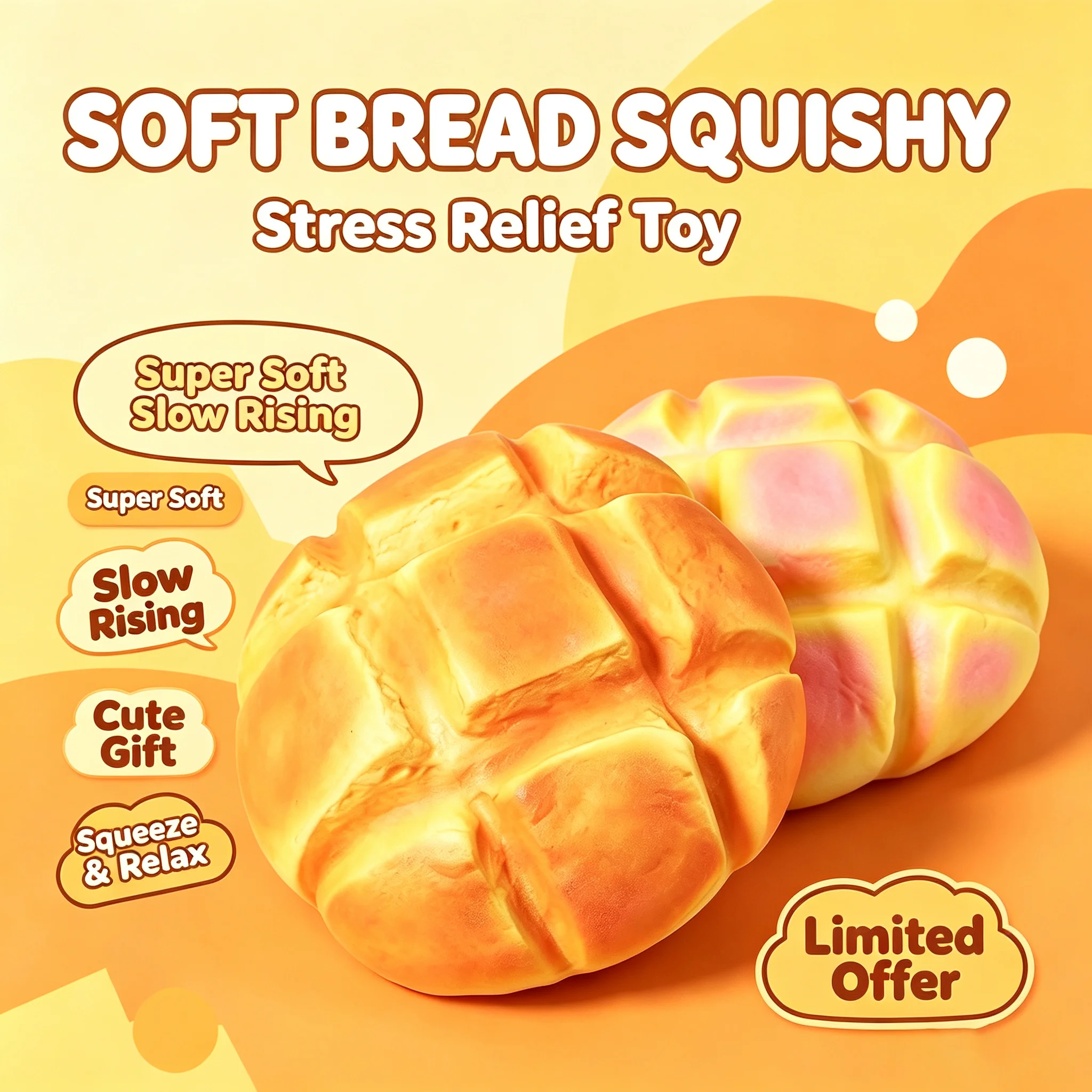 17CM 2 Colors High Quality Slow Rising Oversized Pineapple Bun Stress Relief Toy Scented Soft Squishy Birthday Gift
