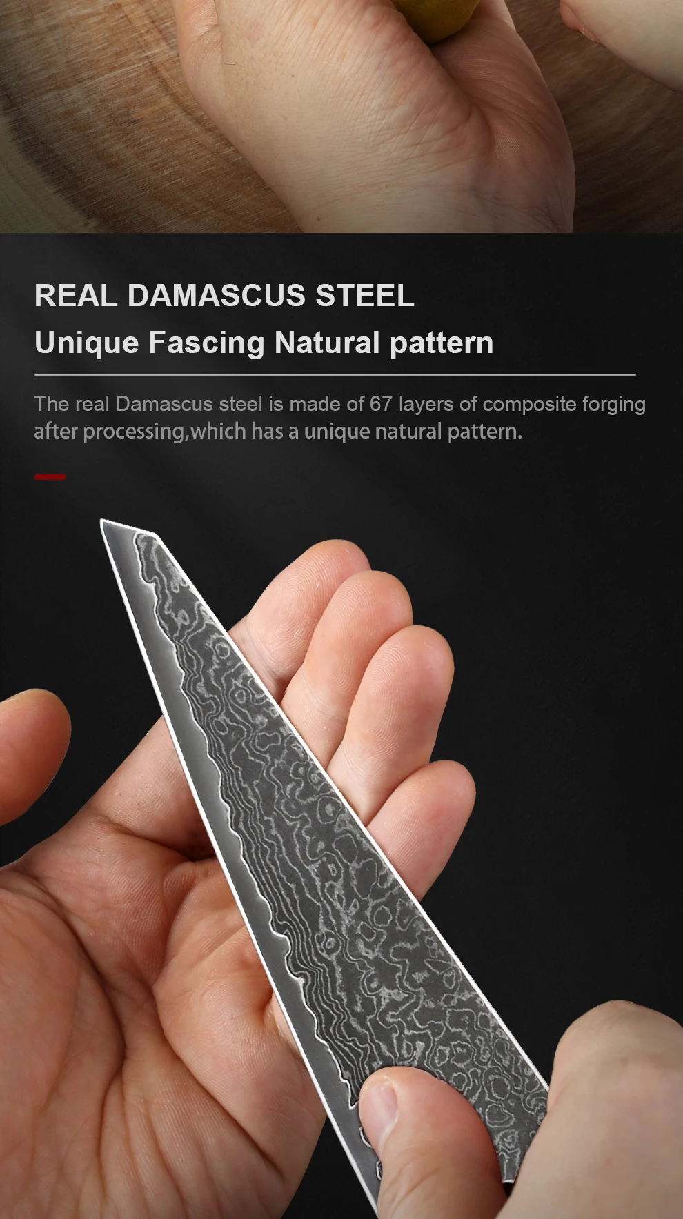 15,2 cm japanisches Honesuki-Messer, handgeschmiedeter Damaststahl, professionelle Küchenmesser, Chef, scharfes Mehrzweck-Ausbeinen, Kochutensilien – Detail 7
