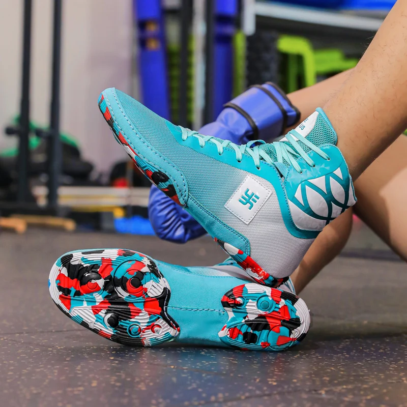 

Весенние легкие высококачественные новые боксерские кроссовки с высоким берцем и поддержкой лодыжки, борцовские туфли, стиль для пары, 36-45, дышащие, удобные