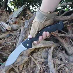 Cold Rajah Pocket Folding Knife AUS-10A Steel Professional Hunting Knife Large Outdoor Tactical Combat Knives EDC Survival Tools