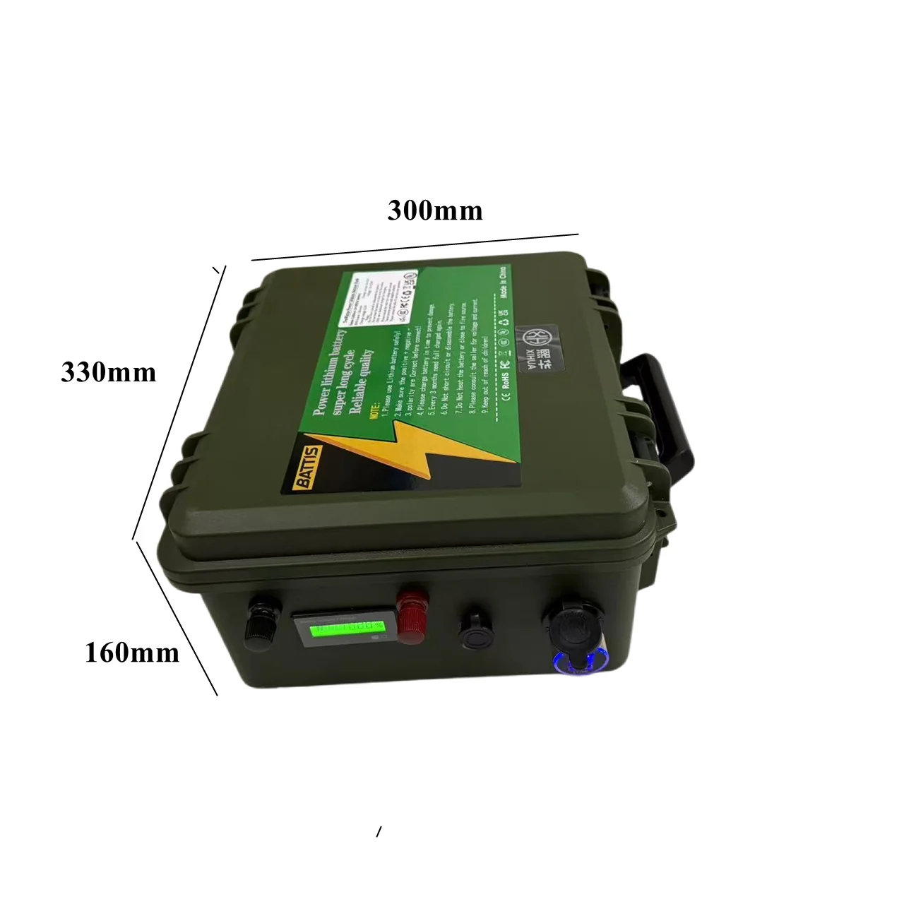 Rechargeable TSW 12V 100ah 200ah 60Ah 80Ah 120Ah 150ah 180ah Lithium Ion Battery for Trolling Motor Boat Propeller RV+Charger