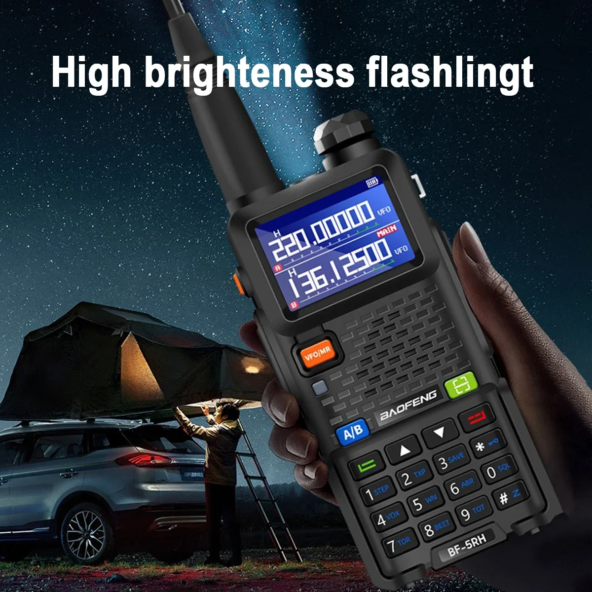 Baofeng uv5rh 10w banda de ar walkie talkie uhf uhf banda de frequência completa 2024 novo rádio em dois sentidos de alta potência veículo equipe auto-condução