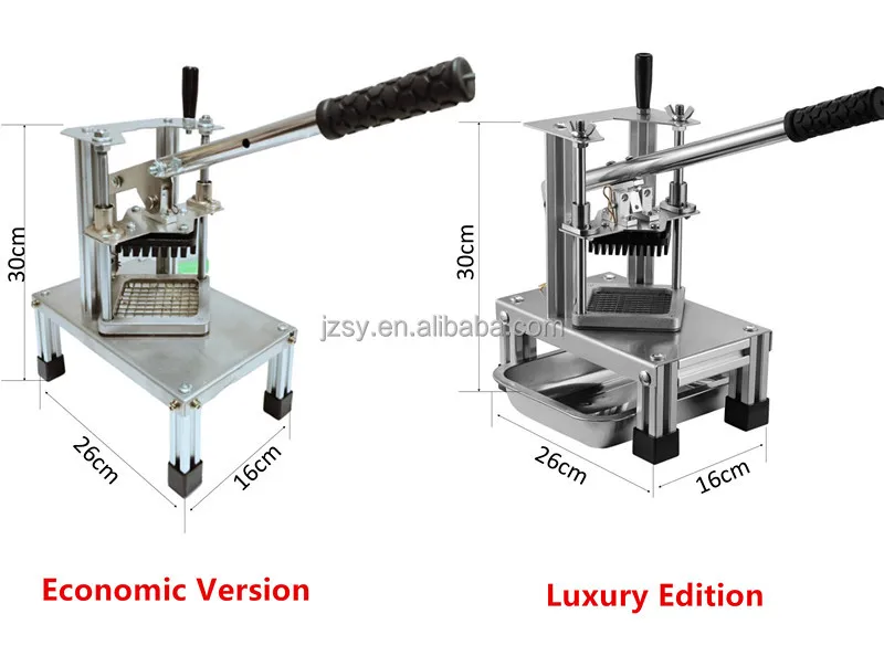 Stainless Steel Potato Slicer Cutter French Fries Cutting Machine Hand Pressed Potatoes Chips Strip Chopper Maker Kitchen Gadget