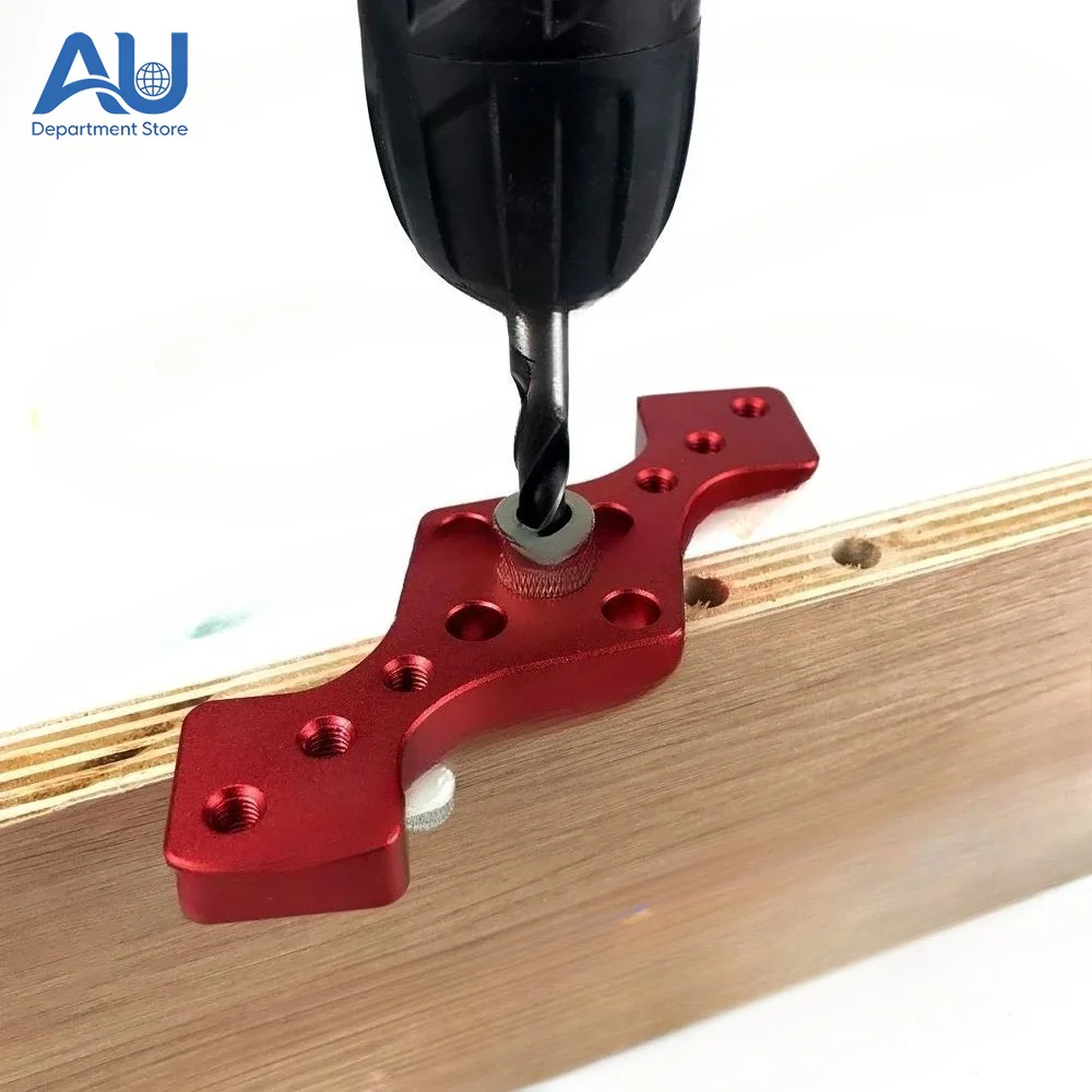 Woodworking Straight Positioner Aluminum Alloy 3-In-1 Deep Hole Punching Handheld Puzzle Wood Board Connection Tool Daquan