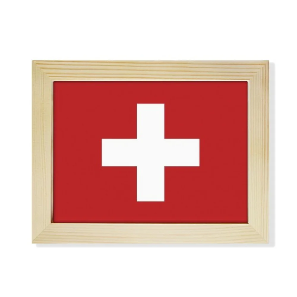 switzerland national flag eu country desktop photo frame picture art decoration painting 6x8 inch