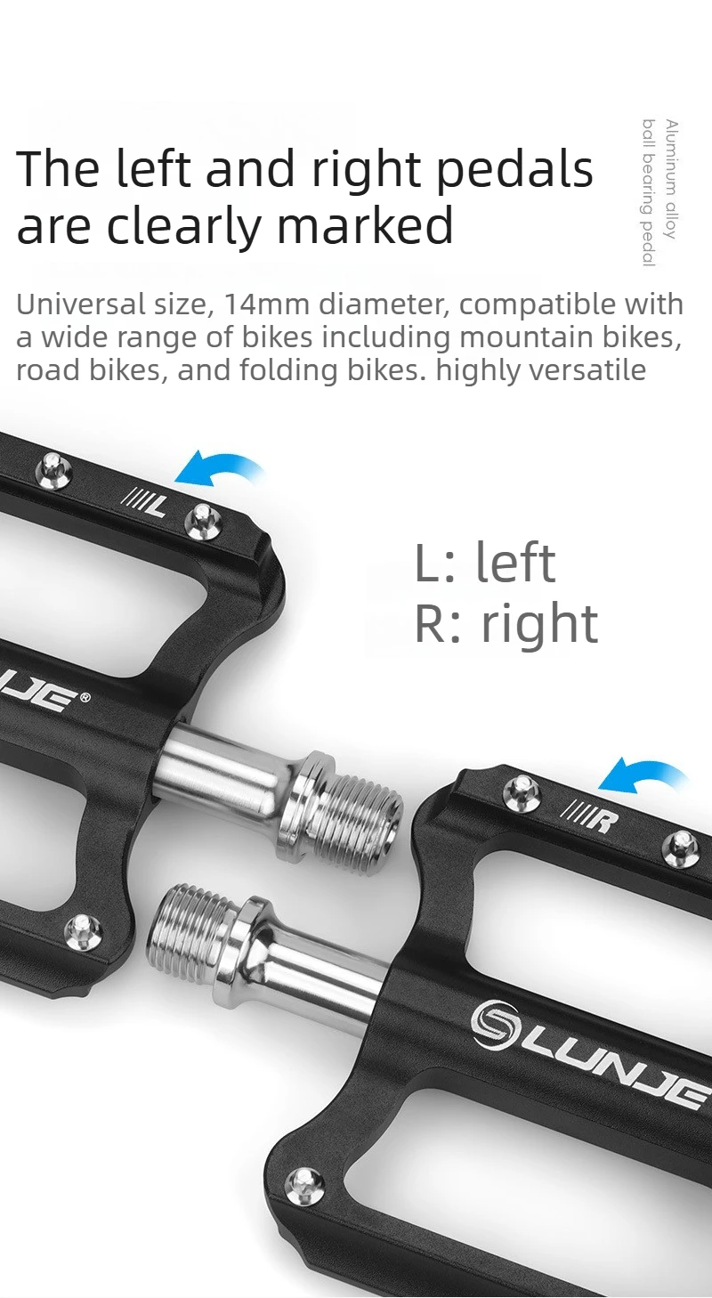 Fahrradpedale, Mountainbike-Lagerpedale, Rennrad-Aluminiumlegierungspedale, Fahrradzubehör – Detail 8