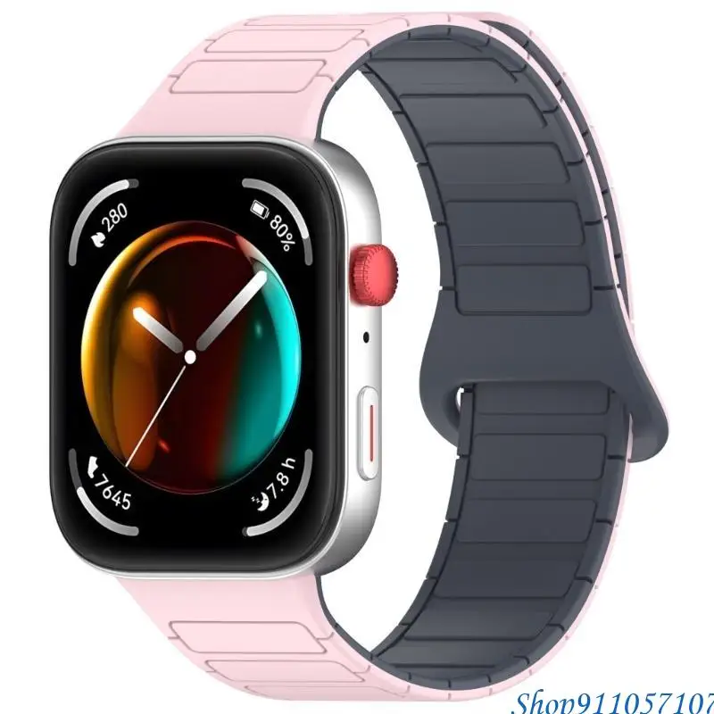 203b Banda silicone essencial com trava magnética para uso diário para assistir Fit 3