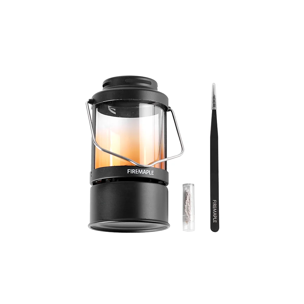 Fire-Maple Aurora olie- en kaarslamp Vintage duurzaamheid oliebrandende lantaarn met handvat voor campingpatio 100ML
