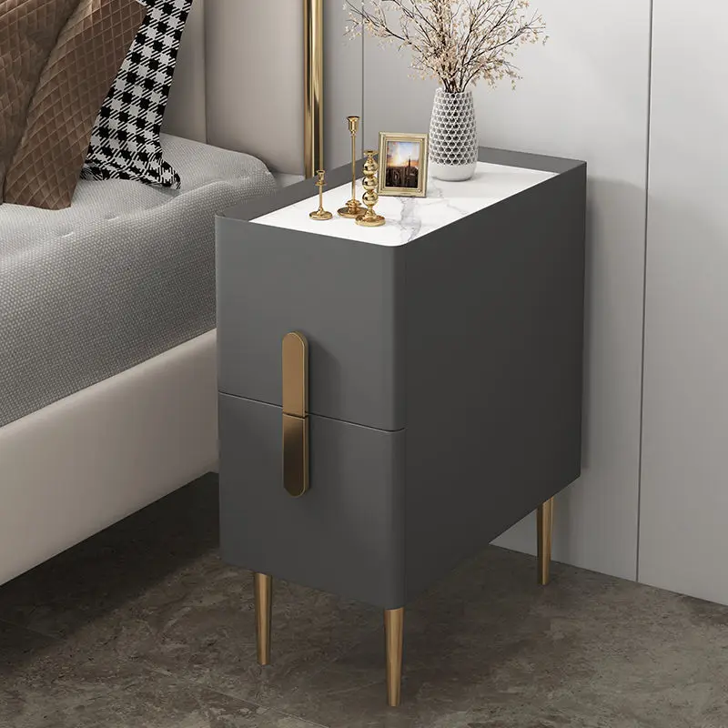 Light Luxury Solid Wood Bedside Table Small Simple Bedroom Cabinet Multi-functional Nordic New Bedside Cabinet Refitting