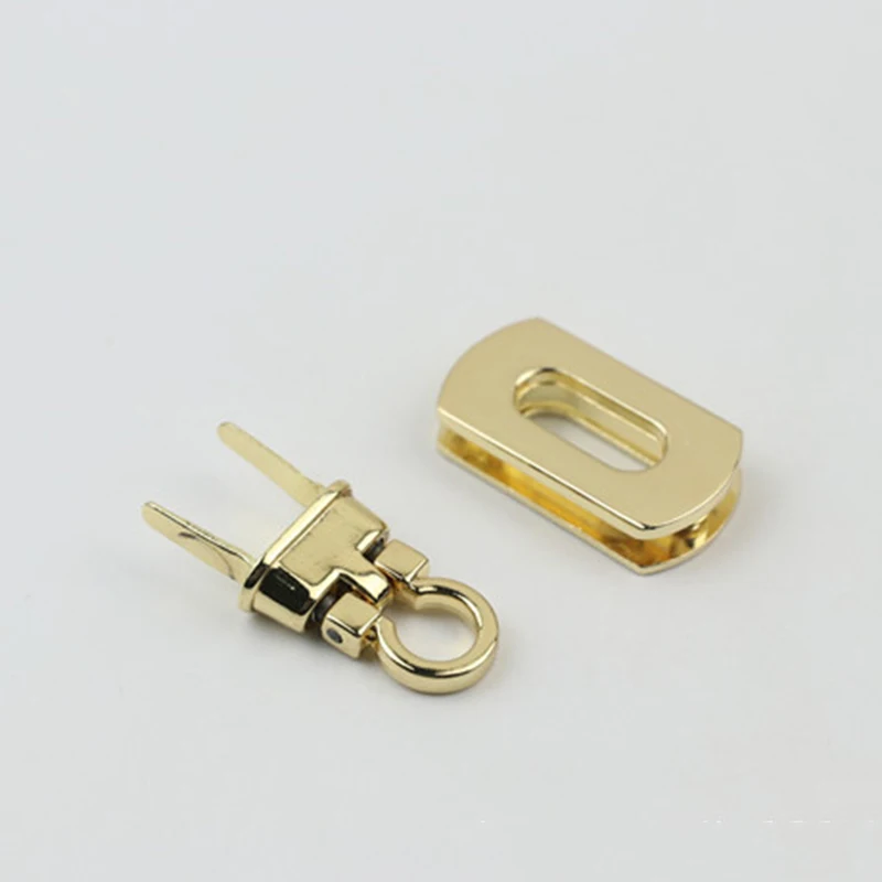 Metal Rectangle Turn Lock Twist Clasp for Leather Craft Women Handbag Shoulder Bag Purse DIY Hardware Wallet Accessaries