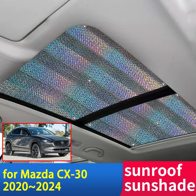 

For Mazda CX-30 CX30 2020 CX 30 2021 2022 2023 2024 DM Accessorie Car Sunroof Sunshade Roof Sunscreen Heat Insulation Windscreen