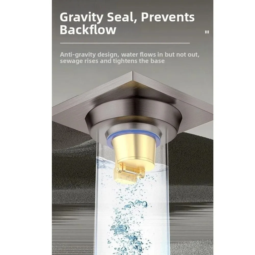 

Anti-Odor Stainless Steel Floor Drain Dual Use Thickened Drain Valve Cover Universal Square Bathroom Drain Plug Bathroom