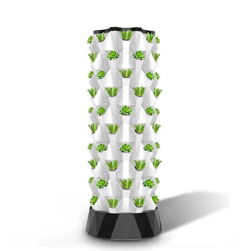 Complete automatic watering hydroponic tower garden equipment 80 holes