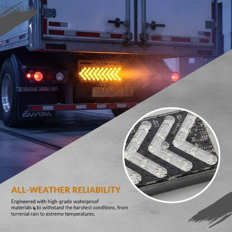 【CR】Ultra Bright LED Arrow Strobe Light Waterproof 12V 24V Fit Truck Trailer Lorry Turn Signal Warning Indicator